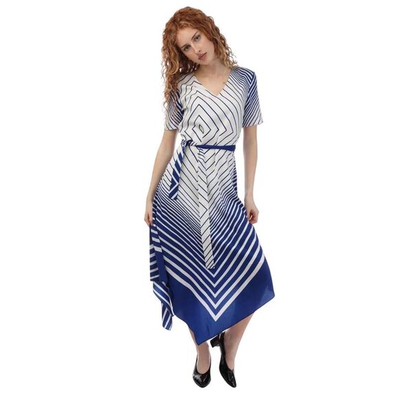 Boss Womens/Ladies Divanka Casual Dress / Blue/White